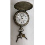 A Turkish silver pocket watch by K Serkis Off & Co, Constaninople,