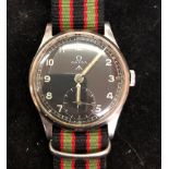 A vintage Omega military watch