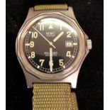 A MWC military quartz watch