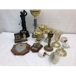 A quantity of trophies;