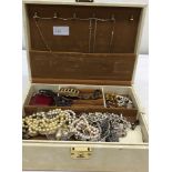 A box of dress jewellery