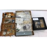 A quantity of dress and vintage jewellery and watches