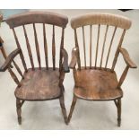 Two Windsor chairs