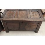 An 18th century oak coffer