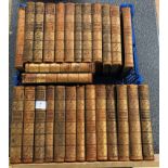 A quantity of leather-bound books: Waverley novels