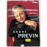 An autographed Andre Previn poster