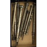 10 HM silver propelling pencils
