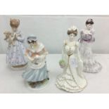 Two Coalport figures "Golden Age" & "Eugenie";