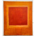 Julia Robinson (Contemporary): 'HEAT - orange glow', abstract, signed, titled & dated 2000 verso,