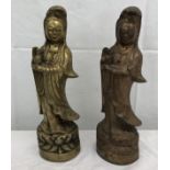 A pair of 20th century Guang Yin figures