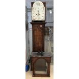 A 19th century oak longcase clock