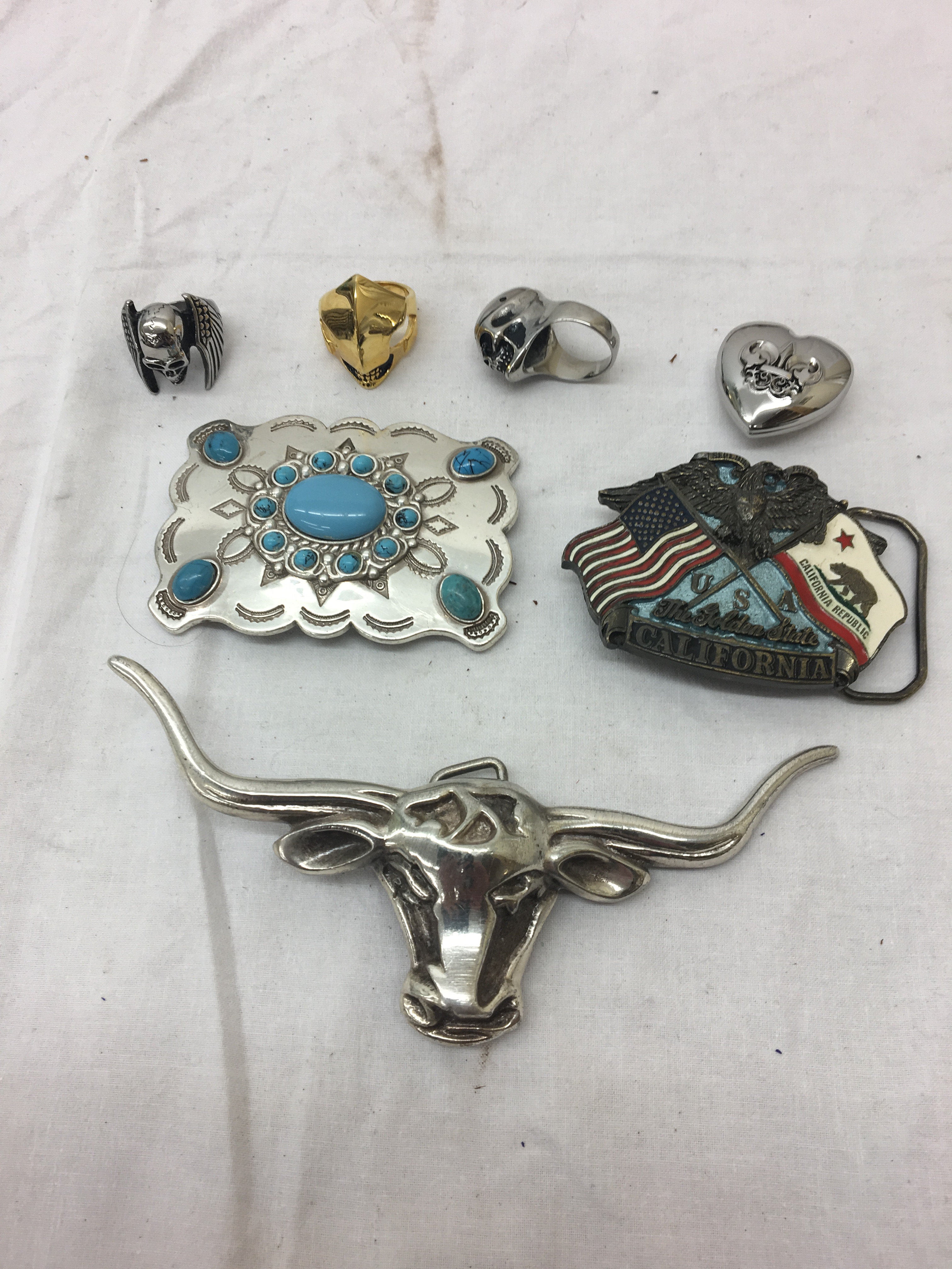 US belt buckles and rings