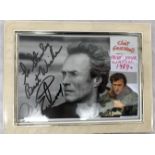 A signed photograph of Clint Eastwood