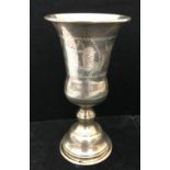A large American sterling silver Kiddish cup
