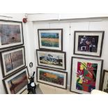 A quantity of clean-framed abstract and classic prints to inc Matisse, Picasso,