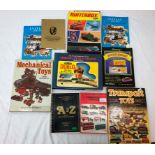 A quantity of toy collectors books to inc Britains diecast model toys etc