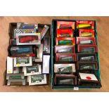A box of 30 boxed Corgi & First Exclusive buses & lorries