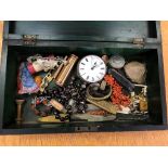 A box of odds to inc pocket watches,