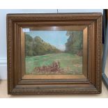 D Thomas (20th century): Landscape study, oil on panel, signed lower left,
