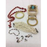 A quantity of dress jewellery to inc earrings,