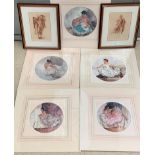 A quantity of prints after Sir William Russell Flint depicting figural females subjects
