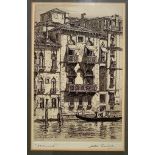 Arthur Evershed (1836-1919): Venice, etching, hand-signed in pencil,