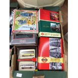 A box of boxed bus sets to inc Corgi and First Exclusive etc