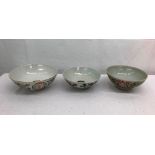 Three 18th century & later Chinese bowls