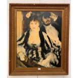 A decorative oleograph after Renoir,