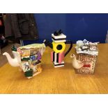 Three Cardew teapots