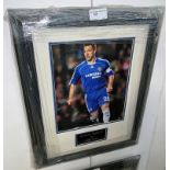 A framed & glazed signed photograph of John Terry with COA