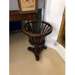 An Edwardian mahogany planter