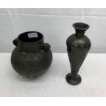 An ancient Greek-style pot;