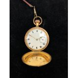 A gold plated pocket watch