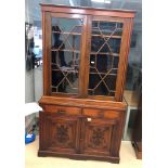 An Edwardian mahogany bookcase