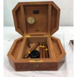 A Triade burr walnut humidor