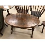 A Victorian walnut table