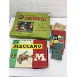A Subbuteo Continental boxed box of Meccano;