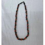 An antique coral necklace