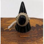 A 9ct gold 'Lady Di' ring