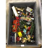 A box of playworn diecast