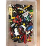 A box of playworn diecast