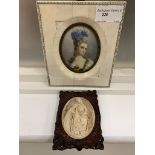 A Continental portrait miniature of a lady;