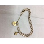 A 9ct gold link bracelet