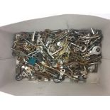 A quantity of vintage/antique keys to inc watch keys,