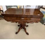 A 19th century mahogany tea table