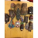 A quantity of tribal face masks