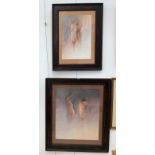 Guy Gladwell (1946-2014): Two nude studies, pastel & pencil, each signed,