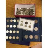 A quantity of pre-47 silver coins to inc EF examples