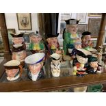 A collection of toby jugs